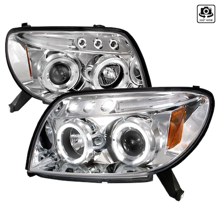 Spec-D Tuning 03-05 Toyota 4Runner Halo LED Projector Chrome 2LHP-4RUN03-TM